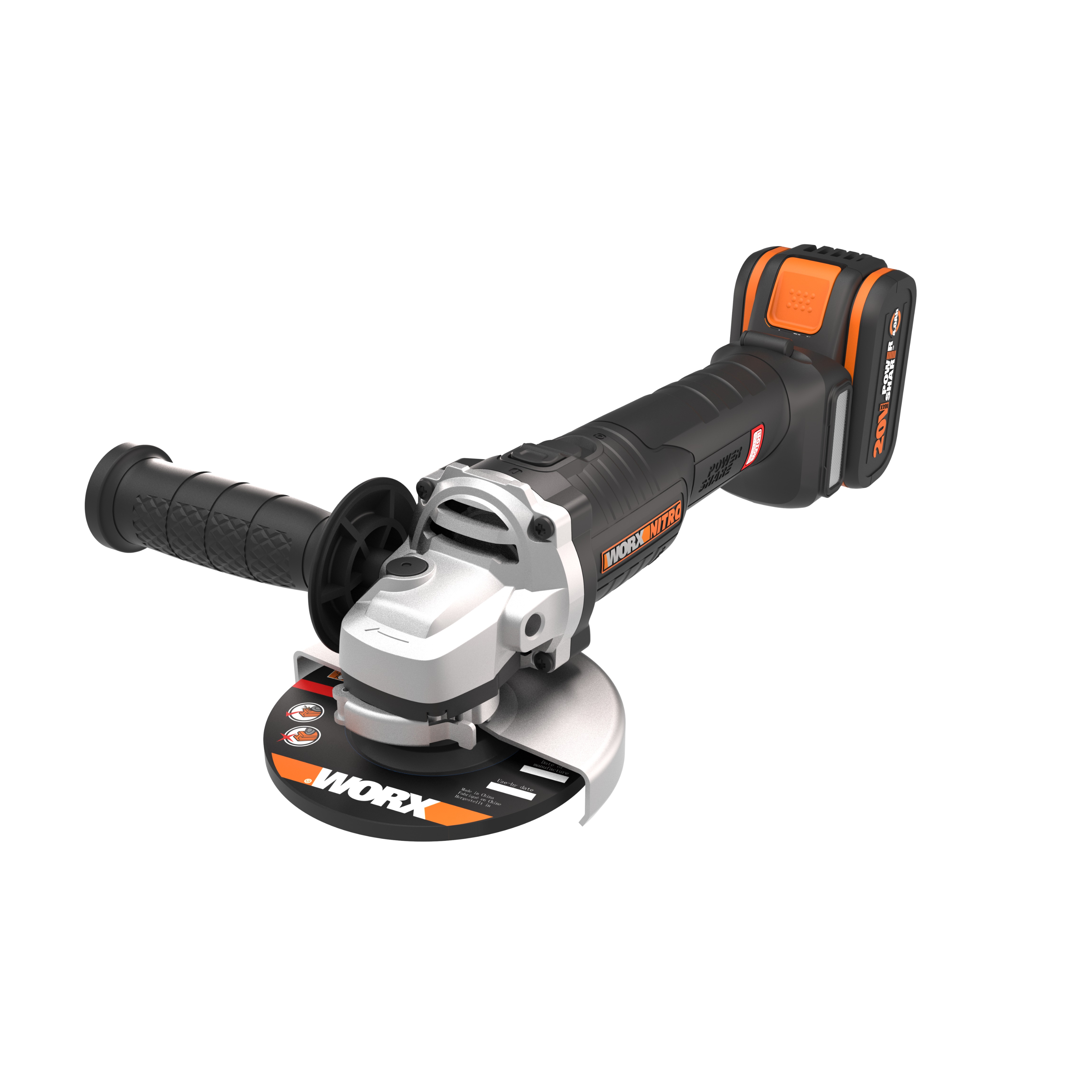 Worx WX812 - Amoladora Brushless 125mm 20V 4.0Ah (1 bat)